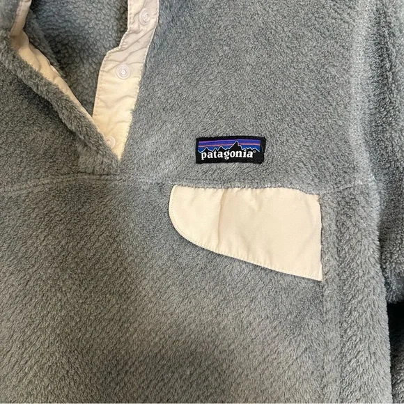 Patagonia Re-Tool Snap-T Fleece Pullover Women’s medium gray EUC - Picture 3 of 7